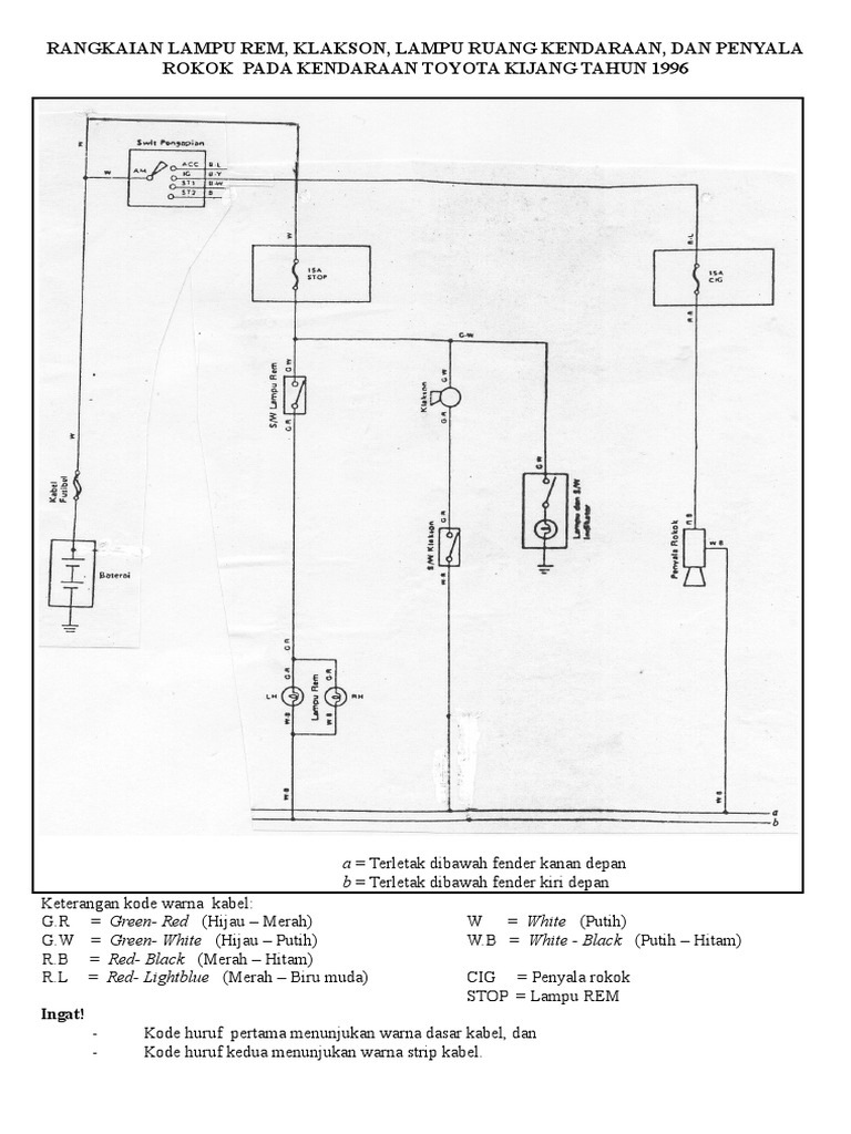 Detail Gambar Rangkaian Lampu Kepala Nomer 33