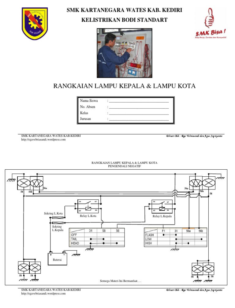 Detail Gambar Rangkaian Lampu Kepala Nomer 45