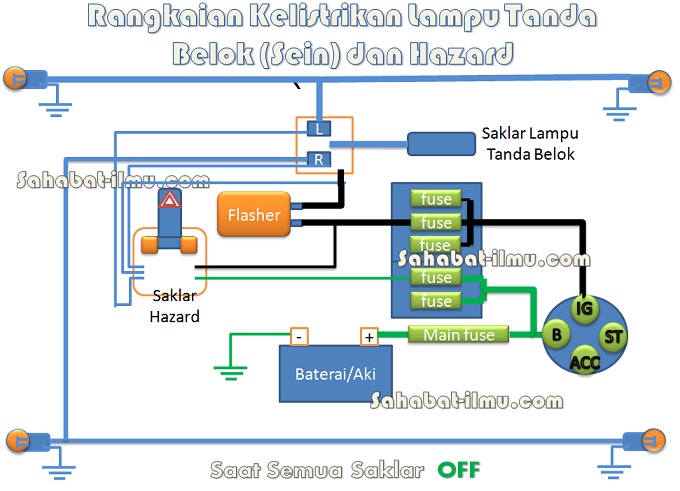 Detail Gambar Rangkaian Lampu Kepala Nomer 49