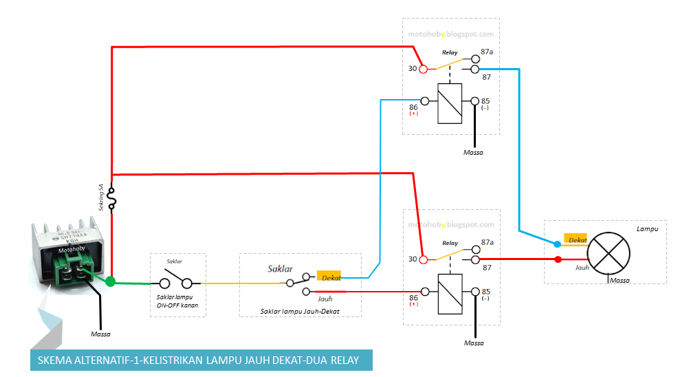 Detail Gambar Rangkaian Lampu Kepala Nomer 51