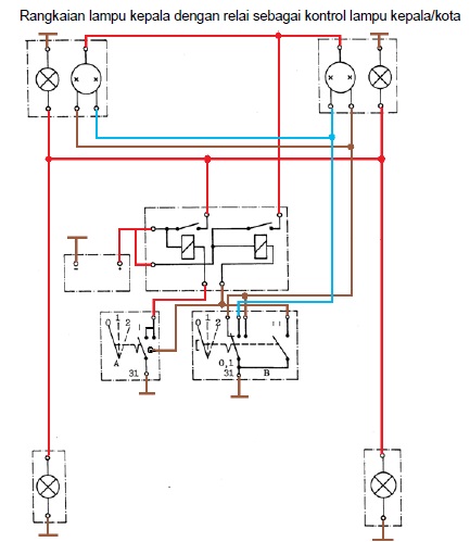 Detail Gambar Rangkaian Lampu Kepala Nomer 53