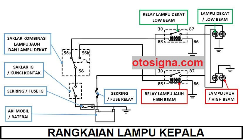 Detail Gambar Rangkaian Lampu Kepala Nomer 9