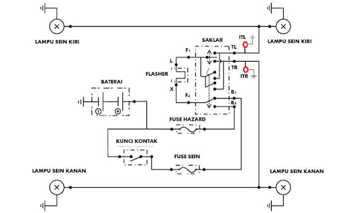 Detail Gambar Rangkaian Lampu Sein Nomer 21