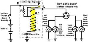 Detail Gambar Rangkaian Lampu Sein Sepeda Motor Nomer 25