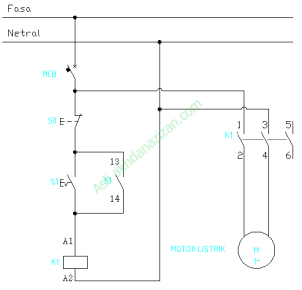 Gambar Rangkaian Motor 1 Fasa - KibrisPDR