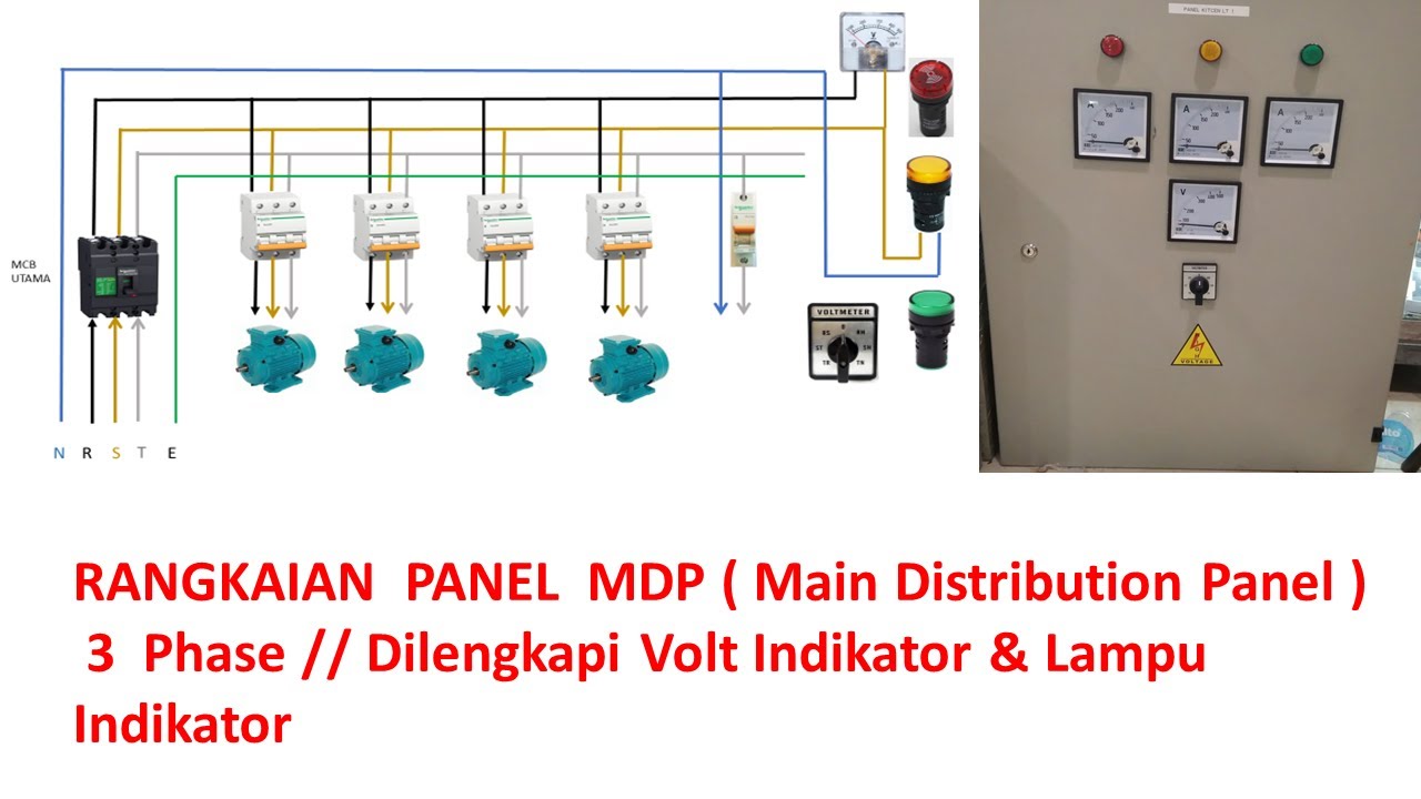 Gambar Rangkaian Panel Listrik 3 Phase - 53+ Koleksi Gambar