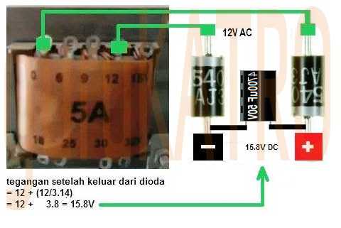 Gambar Rangkaian Power Supply Trafo Ct 12 Volt - KibrisPDR