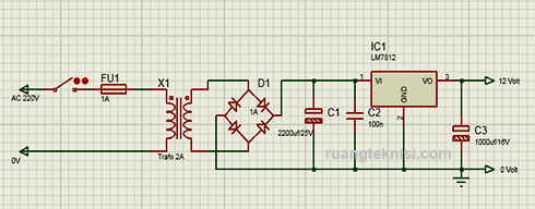 Detail Gambar Rangkaian Power Supply Trafo Ct 12 Volt Nomer 15