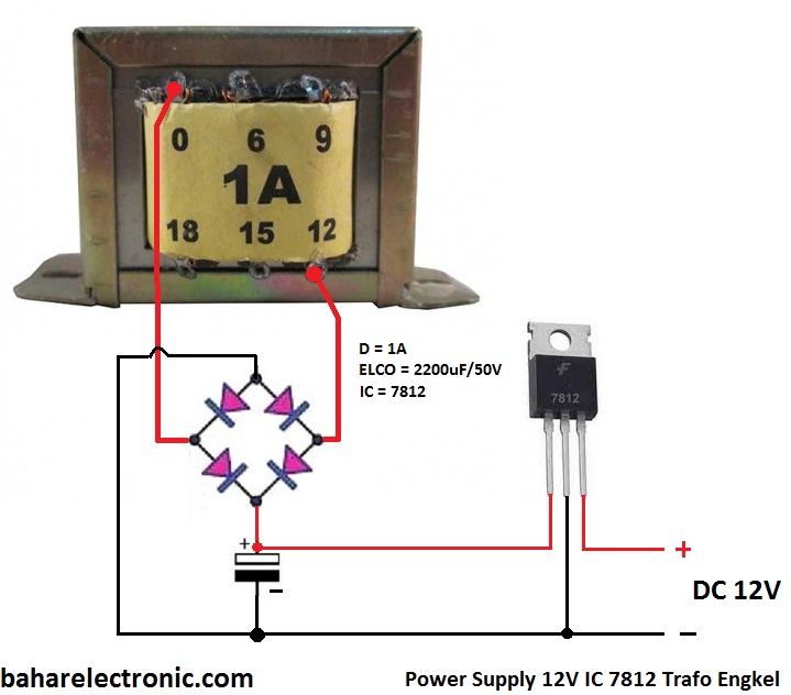 Detail Gambar Rangkaian Power Supply Trafo Ct 12 Volt Nomer 19