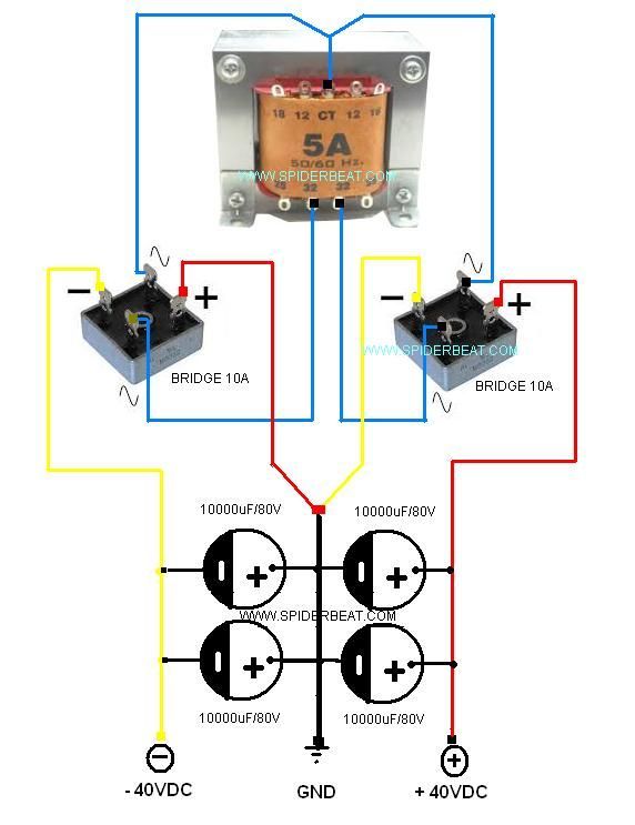 Detail Gambar Rangkaian Power Supply Trafo Ct 12 Volt Nomer 34