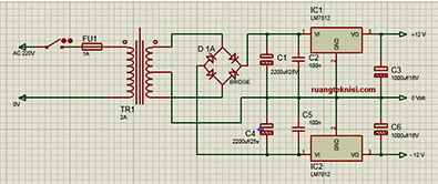 Detail Gambar Rangkaian Power Supply Trafo Ct 12 Volt Nomer 38