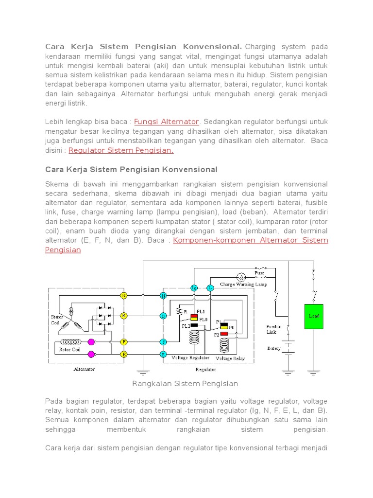 Detail Gambar Rangkaian Sistem Pengisian Nomer 31