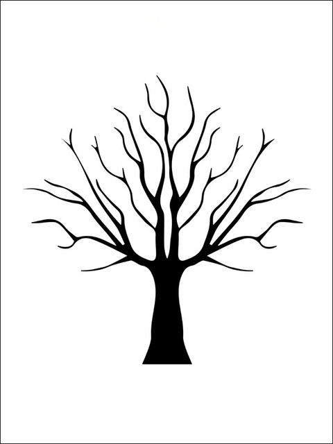 Gambar Ranting Pohon Hitam Putih - KibrisPDR