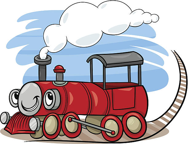 Detail Gambar Red Cartoon Train Nomer 3