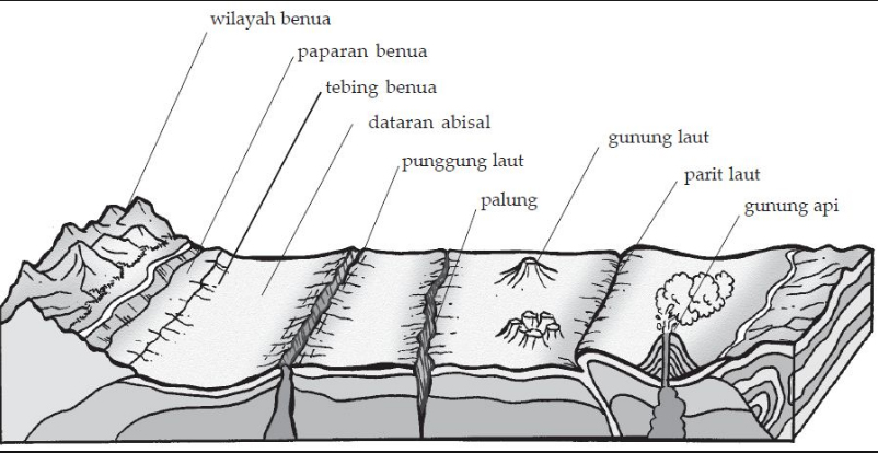 Detail Gambar Relief Dasar Laut Dan Keterangannya Nomer 15