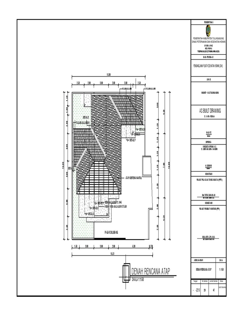 Detail Gambar Rencana Atap Nomer 2