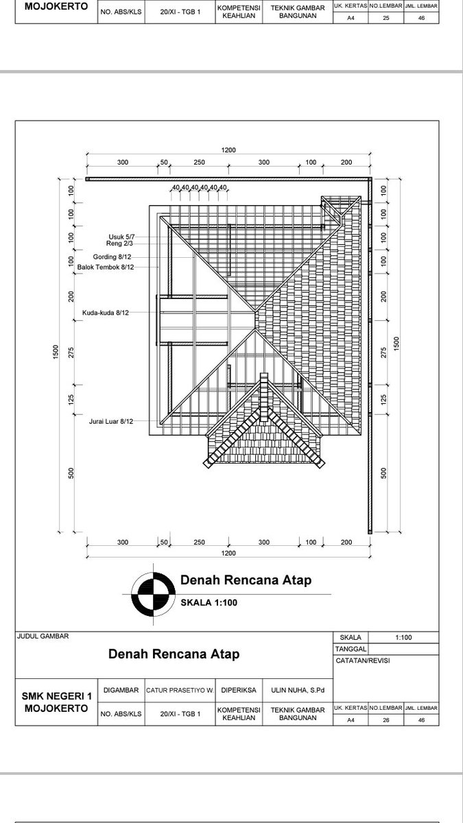 Detail Gambar Rencana Atap Nomer 14