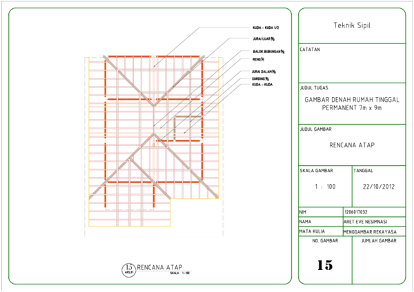 Detail Gambar Rencana Atap Nomer 24