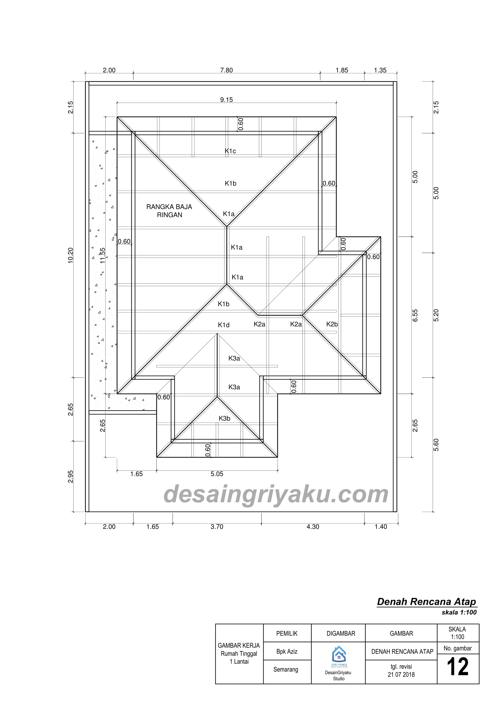 Detail Gambar Rencana Atap Rumah Nomer 34