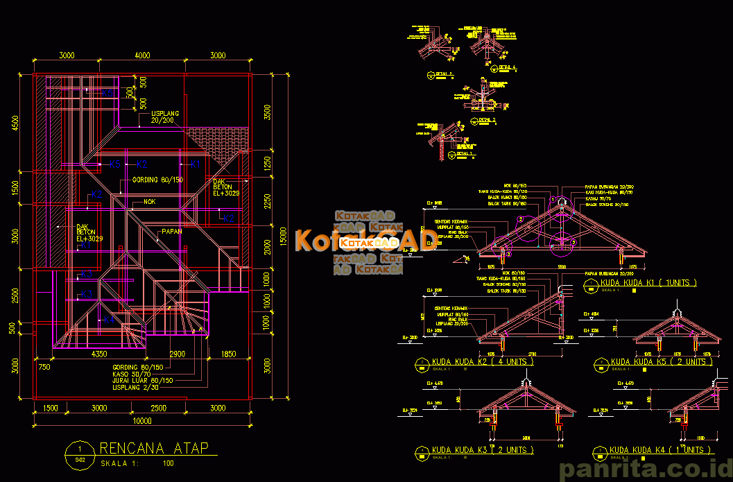 Detail Gambar Rencana Atap Rumah Nomer 36