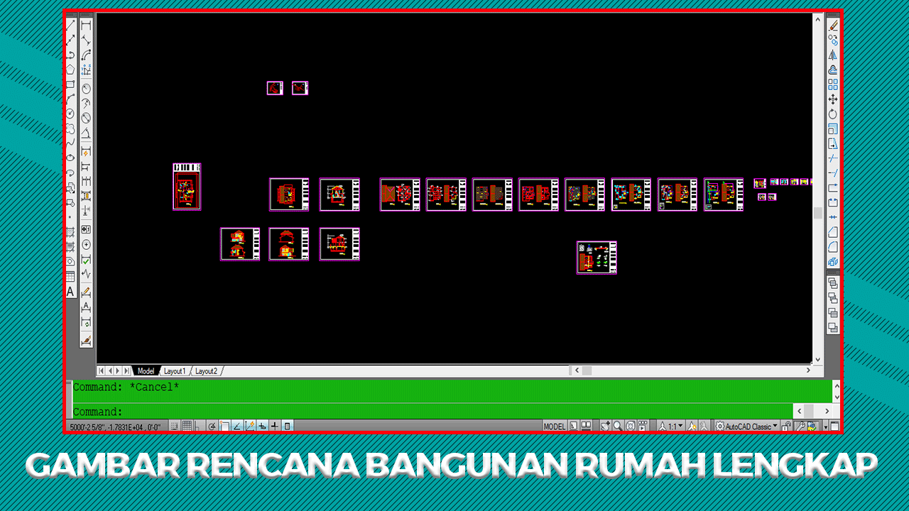 Gambar Rencana Autocad Lengkap - KibrisPDR