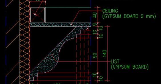 Detail Gambar Rencana Balok Plafond Dwg Nomer 3