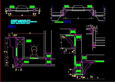 Detail Gambar Rencana Balok Plafond Dwg Nomer 21
