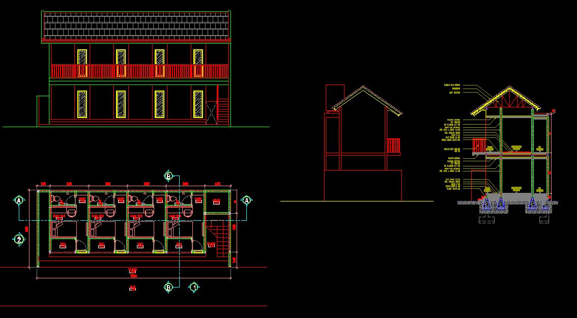 Detail Gambar Rencana Balok Plafond Dwg Nomer 36