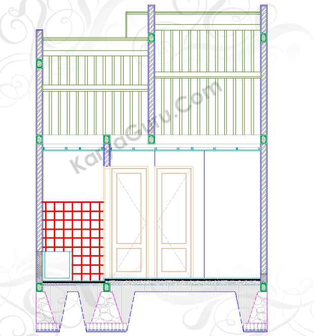 Detail Gambar Rencana Balok Plafond Dwg Nomer 54