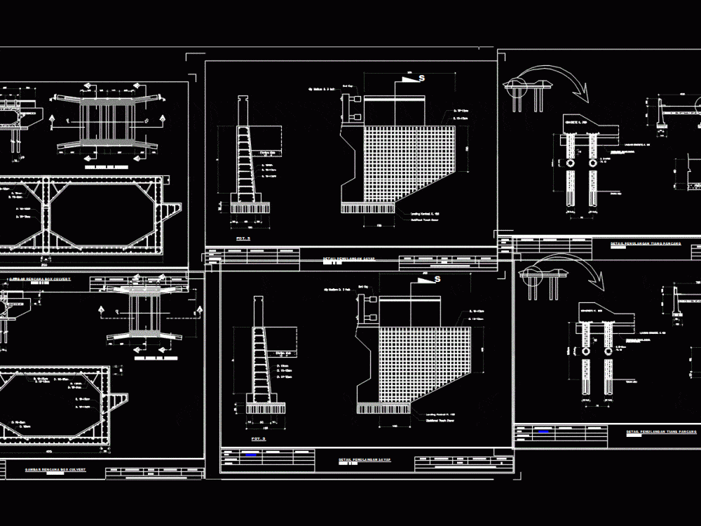 Detail Gambar Rencana Jembatan Dwg Nomer 12