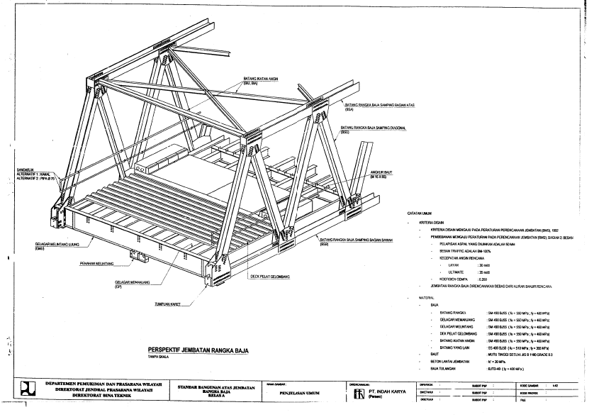 Detail Gambar Rencana Jembatan Dwg Nomer 31