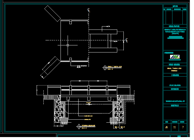 Detail Gambar Rencana Jembatan Dwg Nomer 32