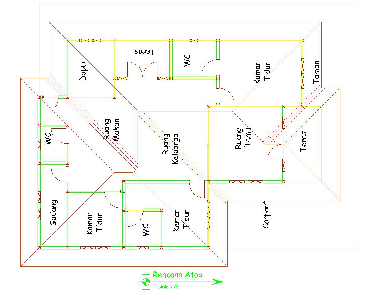 Detail Gambar Rencana Kap Rumah Nomer 29