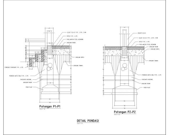 Detail Gambar Rencana Pondasi Nomer 51