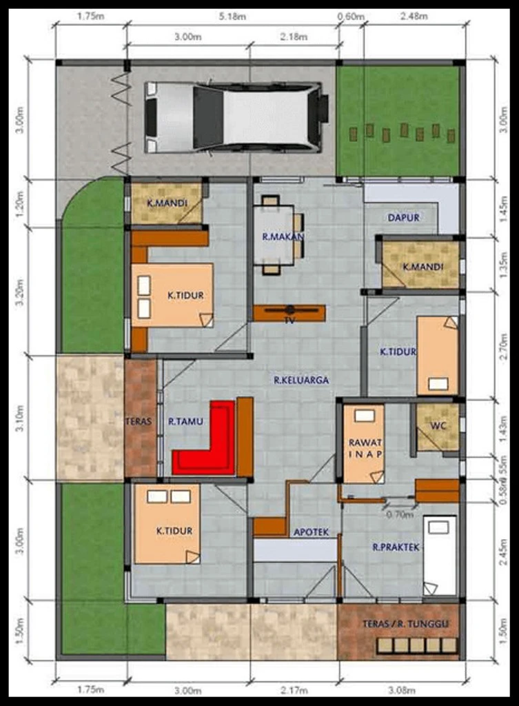 Detail Gambar Rencana Rumah Lengkap Nomer 19