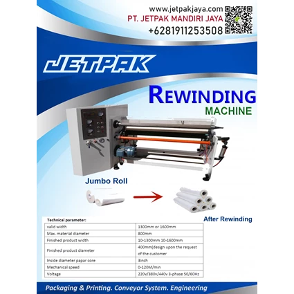 Detail Gambar Rewinder Mesin Packaging Nomer 27