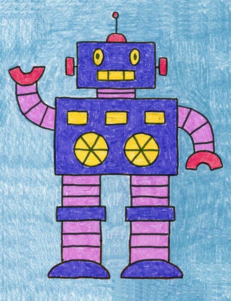 Detail Gambar Robot Simple Nomer 2