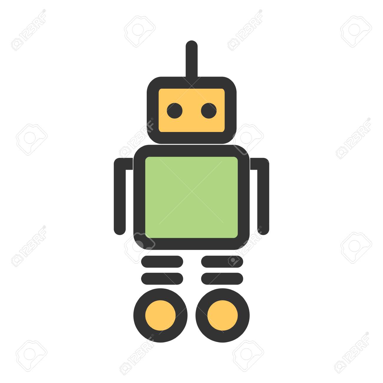Detail Gambar Robot Simple Nomer 3
