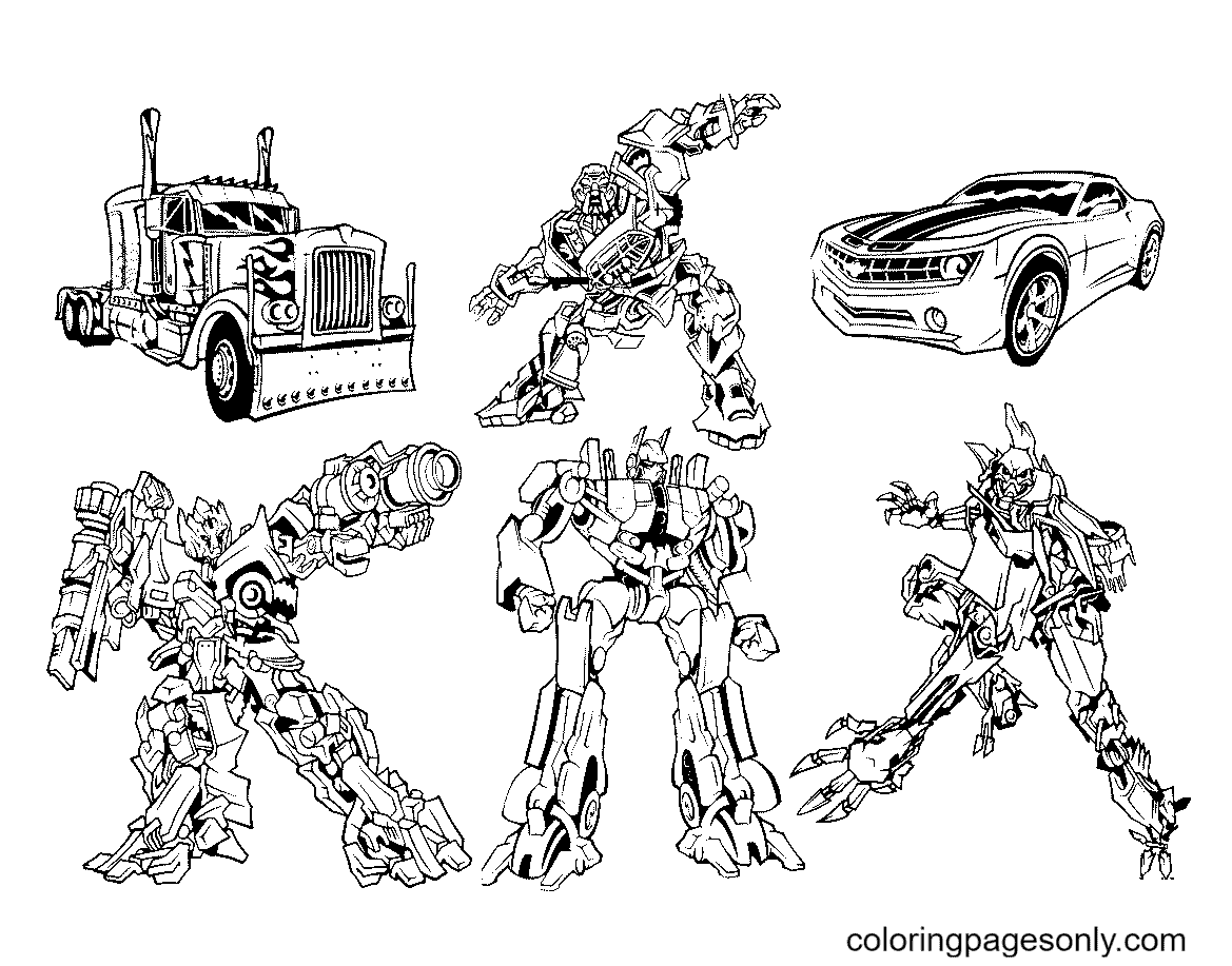 Detail Gambar Robot Transformer Untuk Mewarnai Nomer 32