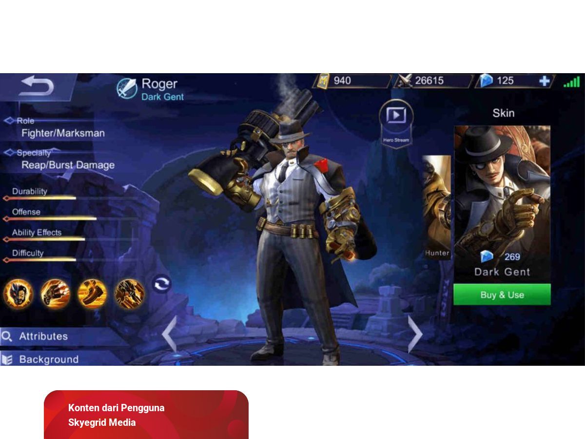 Detail Gambar Roger Versi Pas Jadi Serigala Mobile Legend Nomer 44