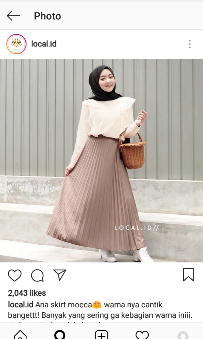 Detail Gambar Rok Plisket Warna Mocca Nomer 13