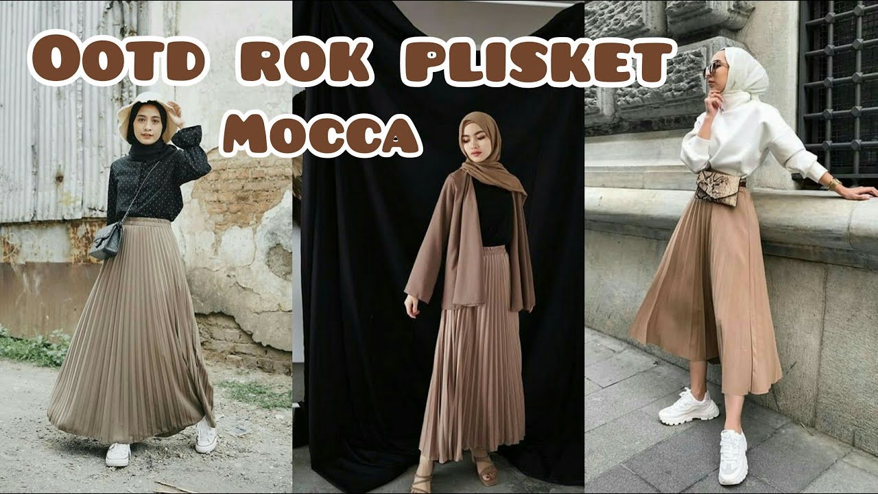 Detail Gambar Rok Plisket Warna Mocca Nomer 15