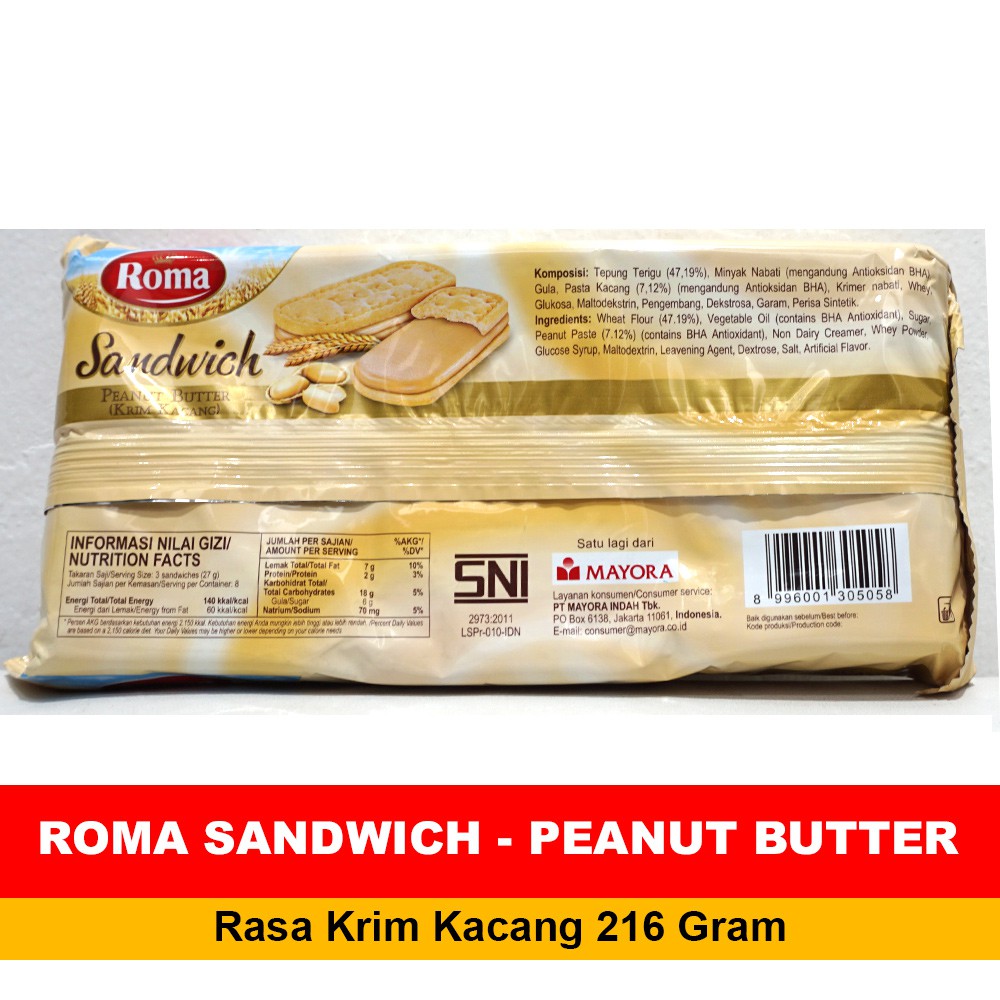 Detail Gambar Roma Sandwich Nomer 56