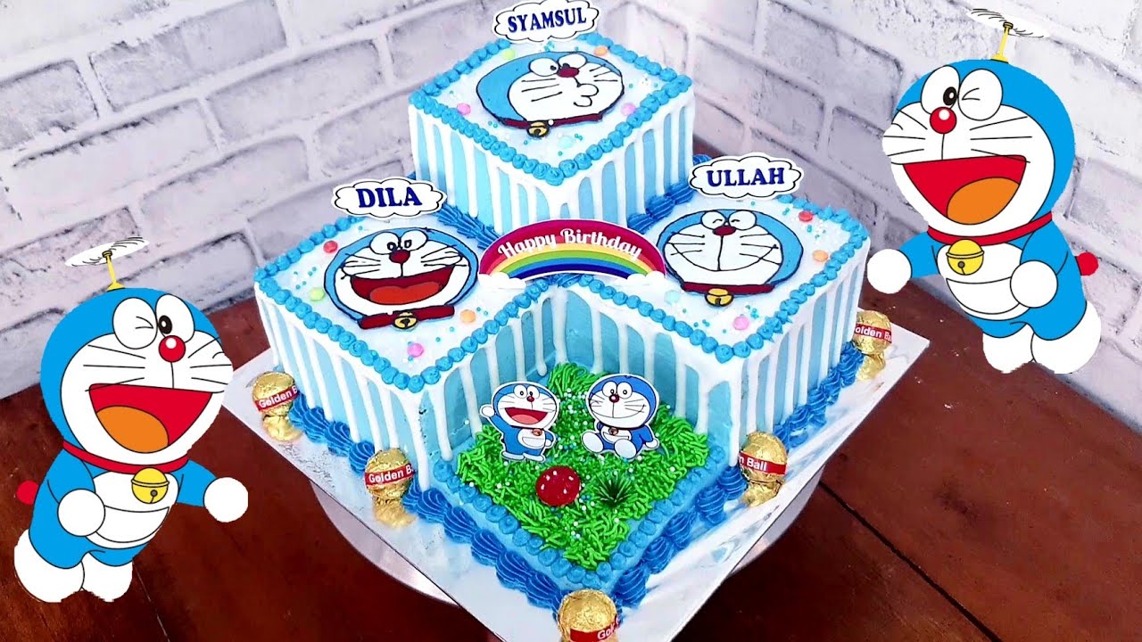 Detail Gambar Roti Ulang Tahun Doraemon Nomer 4