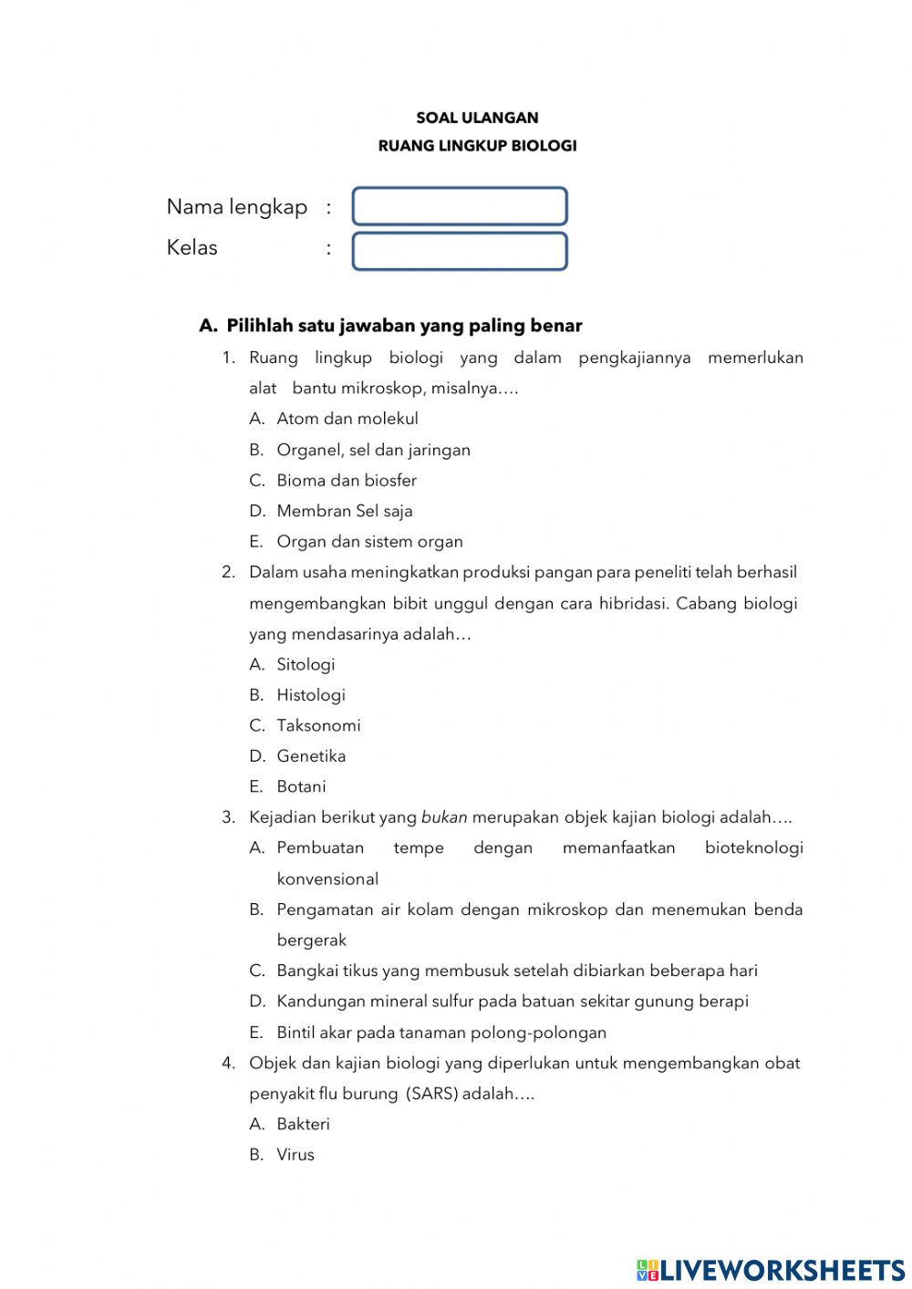 Detail Gambar Ruang Lingkup Biologi Nomer 26