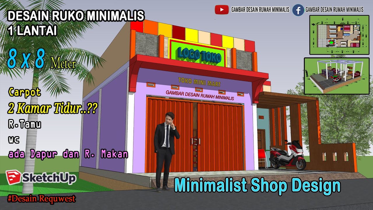 Detail Gambar Ruko Minimalis 1 Lantai Nomer 5