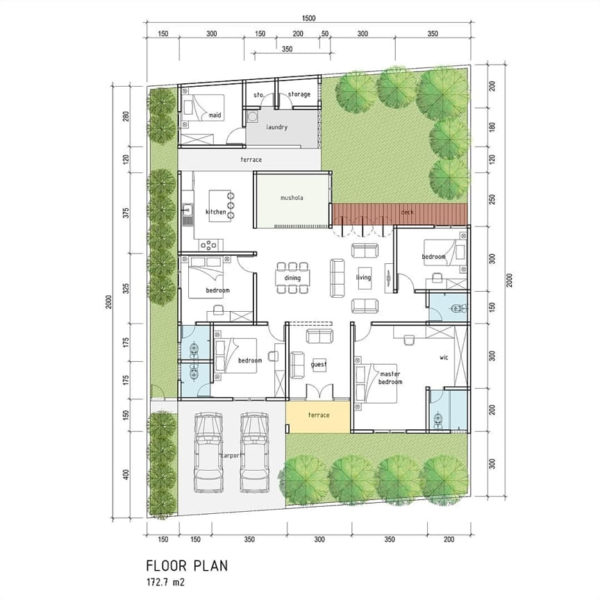 Detail Gambar Rumah 1 Lantai 4 Kamar Tidur Nomer 29