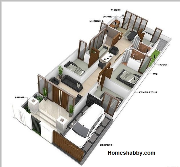 Detail Gambar Rumah 1 Lantai Minimalis Posisi Di Sudut Nomer 42