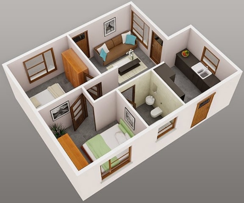 Detail Gambar Rumah 2 Kamar Nomer 19