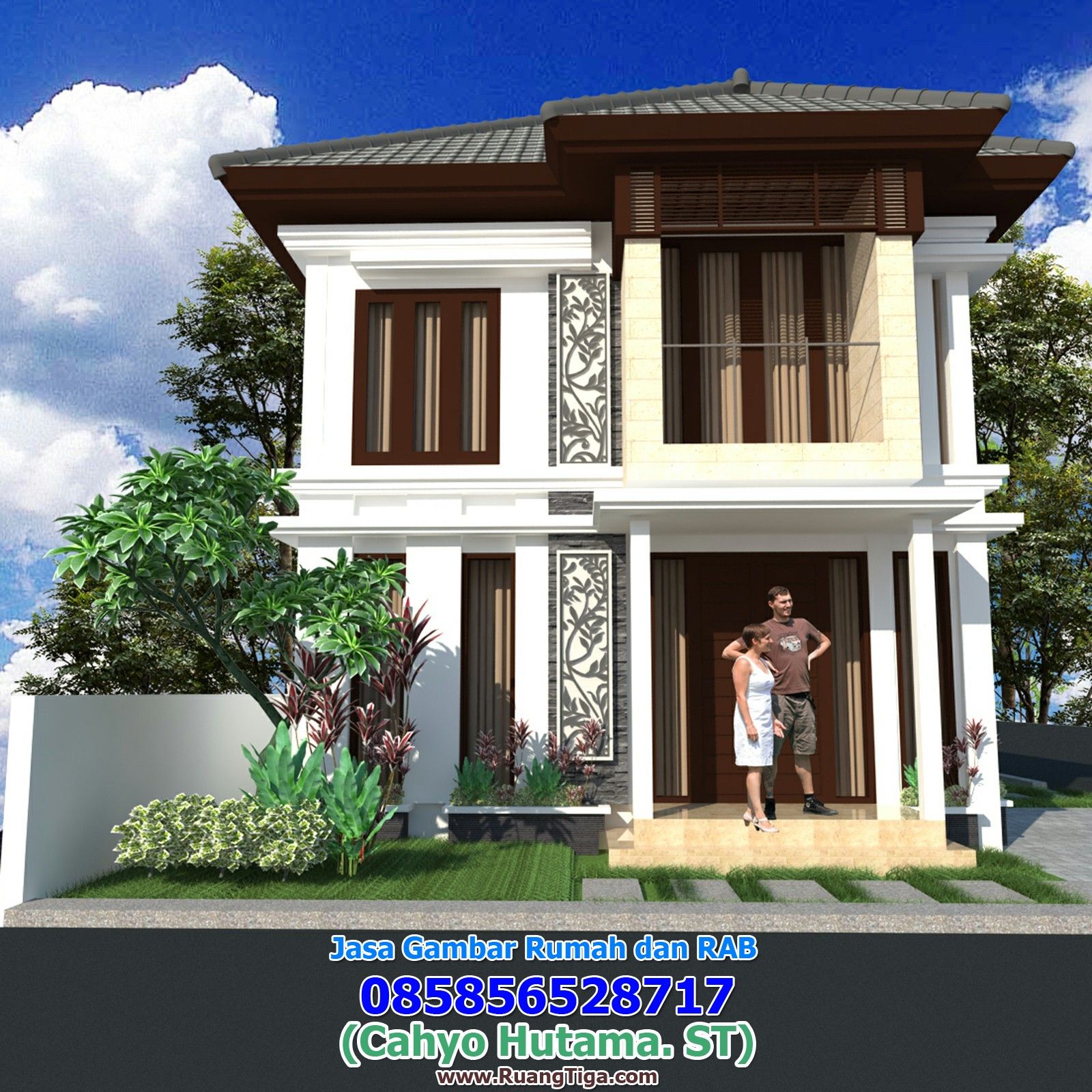 Detail Gambar Rumah 2 Lantai Modern Nomer 25